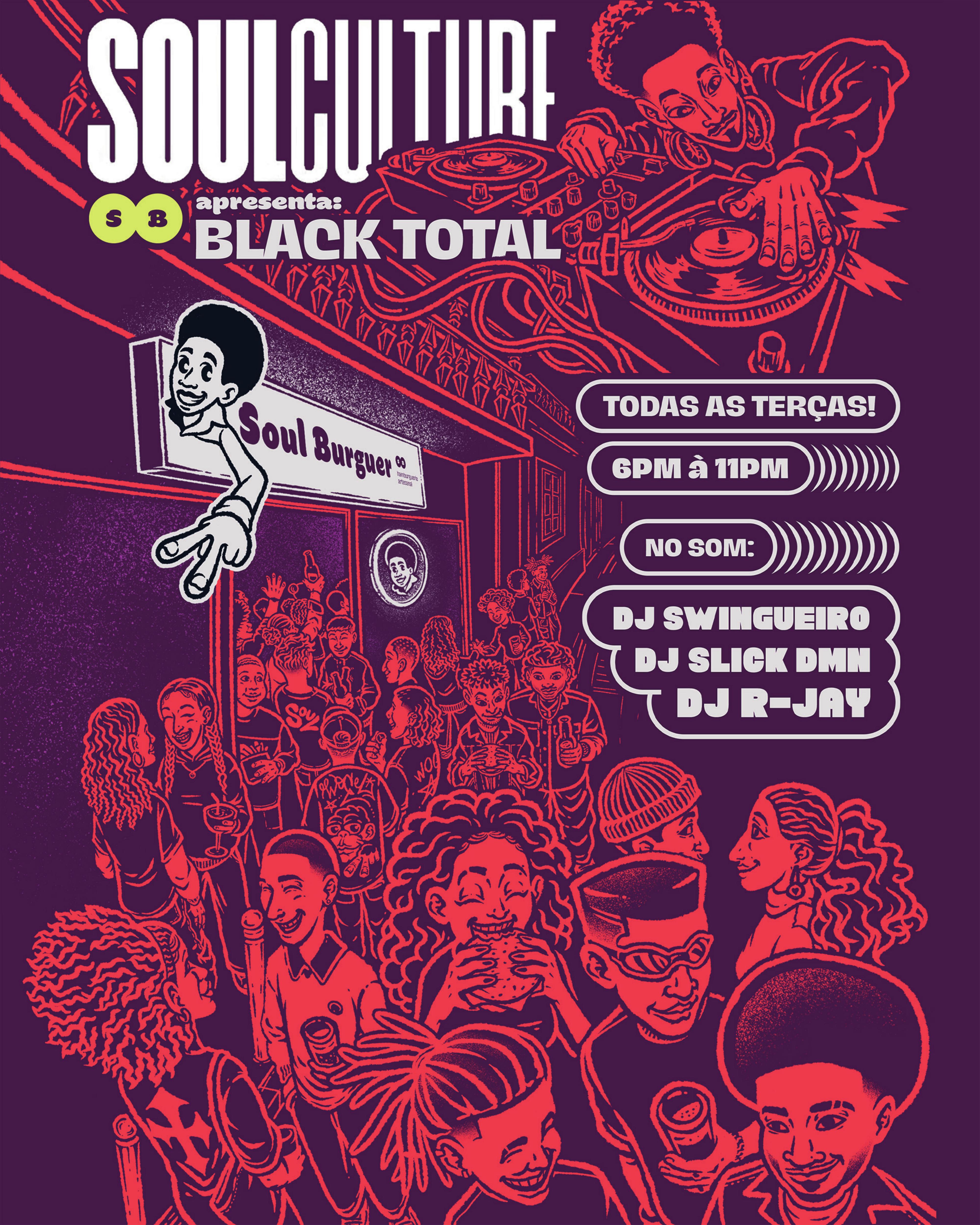 Soul Culture Black Total — event poster detail