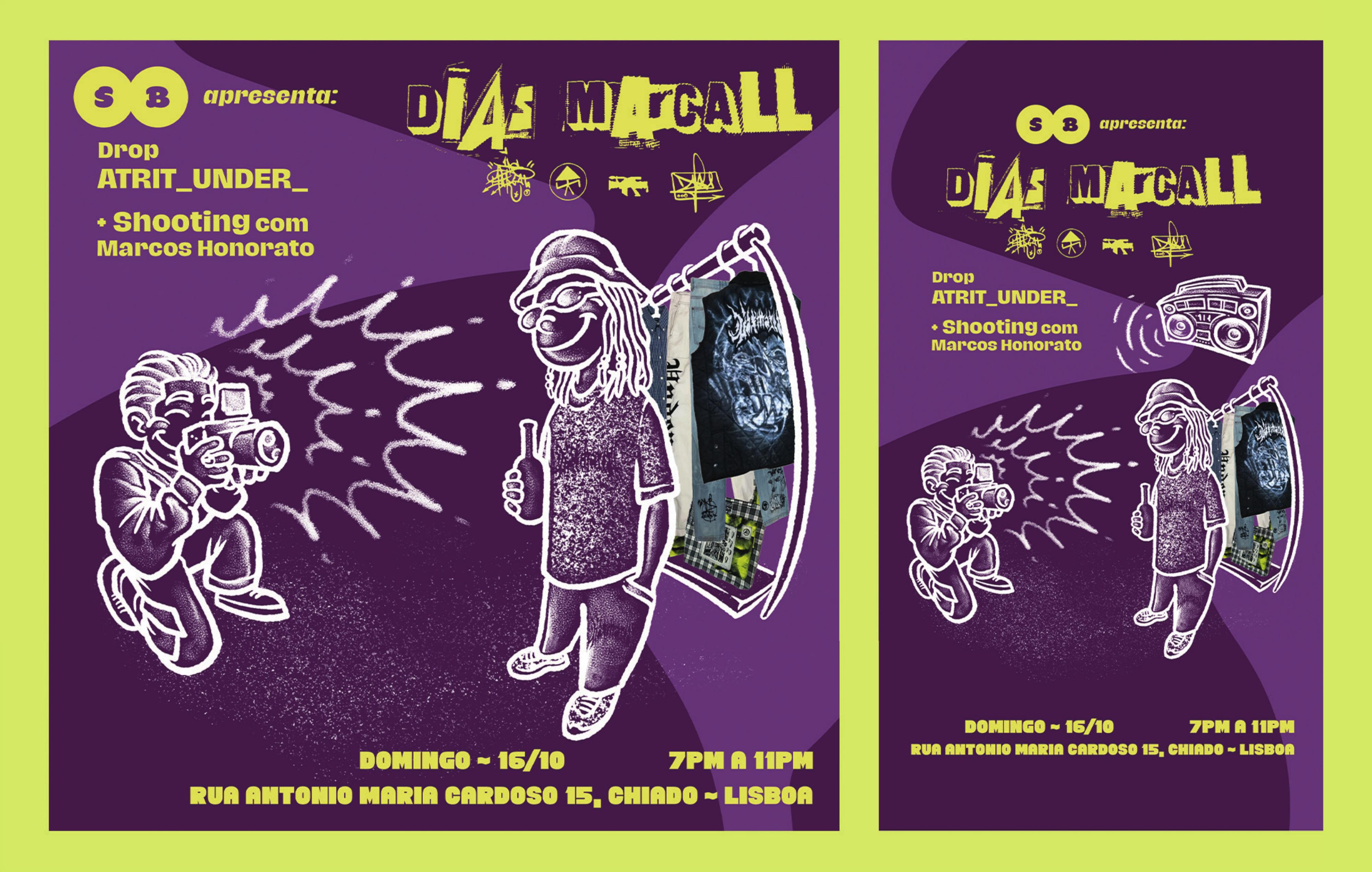 Dias Marcall — artist drop event poster